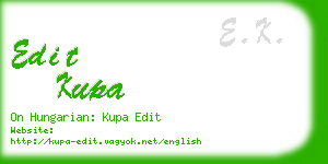 edit kupa business card